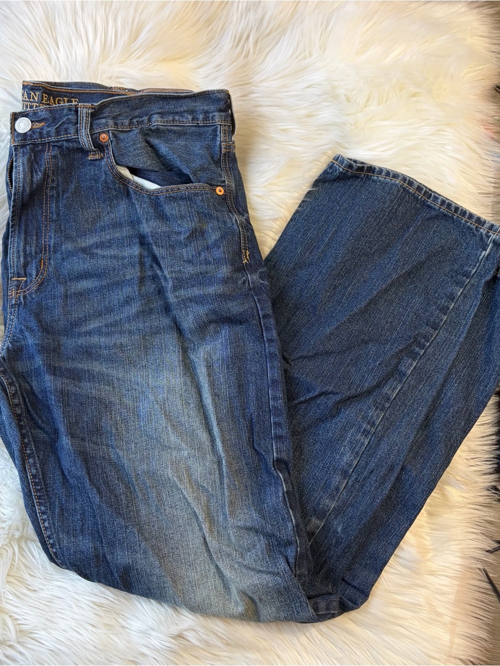 American Eagle Outfitters Blue Men's Straight Jeans